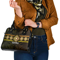 Aotearoa Atua Mahuika Shoulder Handbag Maori Goddess Of Fire Taniko Motifs LT14 - Polynesian Pride