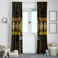 Aotearoa Atua Mahuika Window Curtain Maori Goddess Of Fire Taniko Motifs LT14 - Polynesian Pride