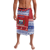 Personalised Toa Samoa Rugby Christmas Lavalava Ula Fala Samoan Pattern Red - Polynesian Pride