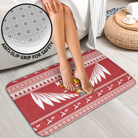 Tonga Rugby Christmas Bathroom Set Mate Maa Tonga Ngatu Pattern - Polynesian Pride
