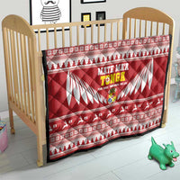 Tonga Rugby Christmas Quilt Mate Maa Tonga Ngatu Pattern - Polynesian Pride