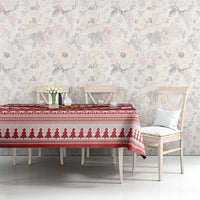 Tonga Rugby Christmas Tablecloth Mate Maa Tonga Ngatu Pattern - Polynesian Pride