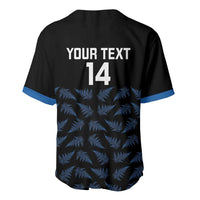New Zealand Silver Fern Cricket Custom Baseball Jersey Black Cap T20 Version - Polynesian Pride