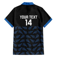 New Zealand Silver Fern Cricket Custom Family Matching Mermaid Dress and Hawaiian Shirt Black Cap T20 Version LT14 - Polynesian Pride