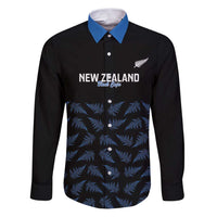 New Zealand Silver Fern Cricket Custom Family Matching Puletasi and Hawaiian Shirt Black Cap T20 Version - Polynesian Pride