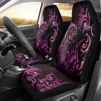 Pink Aoteara Horse Racing Car Seat Cover NZ Maori Pattern