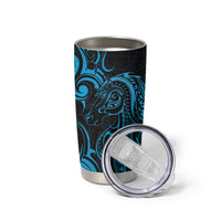 Blue Aoteara Horse Racing Tumbler Cup NZ Maori Pattern