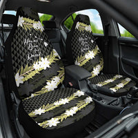 Born And Raised Aloha Hawaii Car Seat Cover Kanaka Kakau Hawaiian Tiare Pakalana Lei - Polynesian Pride