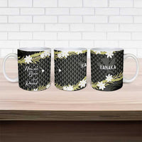 Born And Raised Aloha Hawaii Ceramic Mug Kanaka Kakau Hawaiian Tiare Pakalana Lei LT14 - Polynesian Pride