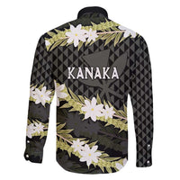 Born And Raised Aloha Hawaii Family Matching Long Sleeve Bodycon Dress and Hawaiian Shirt Kanaka Kakau Hawaiian Tiare Pakalana Lei LT14 - Polynesian Pride