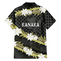 Born And Raised Aloha Hawaii Family Matching Summer Maxi Dress and Hawaiian Shirt Kanaka Kakau Hawaiian Tiare Pakalana Lei LT14 - Polynesian Pride