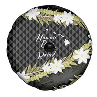 Born And Raised Aloha Hawaii Spare Tire Cover Kanaka Kakau Hawaiian Tiare Pakalana Lei - Polynesian Pride