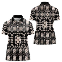 Aloha Hawaii Shell Quilt Women Polo Shirt Seamless Style - Polynesian Pride
