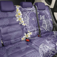Violet Polynesian Tribal Frangipani Tropical Vibe Back Car Seat Cover