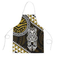 Yellow Aotearoa Niho Taniwha Apron Maori Mythology Tooth - Taniko Motifs - Polynesian Pride