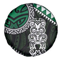 Green Aotearoa Niho Taniwha Spare Tire Cover Maori Mythology Tooth - Taniko Motifs