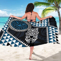 Blue Aotearoa Niho Taniwha Sarong Maori Mythology Tooth - Taniko Motifs