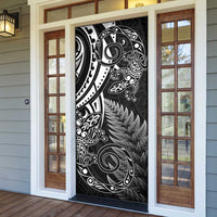 New Zealand Lizard Door Cover Silver Fern Aotearoa Maori - Polynesian Pride