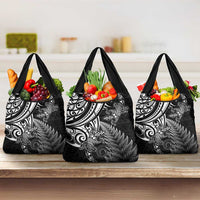 New Zealand Lizard Grocery Bag Silver Fern Aotearoa Maori