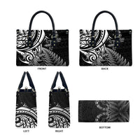 New Zealand Lizard Leather Bag Silver Fern Aotearoa Maori - Polynesian Pride