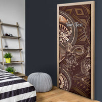 Personalised Polynesia Zodiac Capricorn Door Cover Galaxy Polynesian Pattern Chest Tattoo Style
