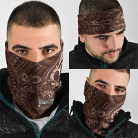 Personalised Polynesia Zodiac Capricorn Neck Gaiter Galaxy Polynesian Pattern Chest Tattoo Style