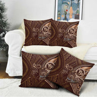 Personalised Polynesia Zodiac Capricorn Pillow Cover Galaxy Polynesian Pattern Chest Tattoo Style