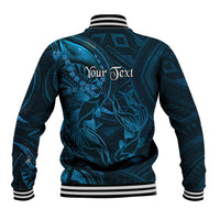 Personalised Polynesia Zodiac Pisces Baseball Jacket Galaxy Polynesian Pattern Chest Tattoo Style
