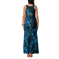 Personalised Polynesia Zodiac Pisces Family Matching Tank Maxi Dress and Hawaiian Shirt Galaxy Polynesian Pattern Chest Tattoo Style