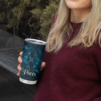 Personalised Polynesia Zodiac Pisces Tumbler Cup Galaxy Polynesian Pattern Chest Tattoo Style