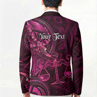 Personalised Polynesia Zodiac Libra Blazer Galaxy Polynesian Pattern Chest Tattoo Style