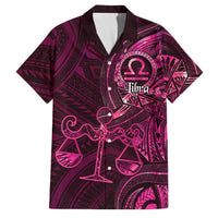 Personalised Polynesia Zodiac Libra Family Matching Tank Maxi Dress and Hawaiian Shirt Galaxy Polynesian Pattern Chest Tattoo Style