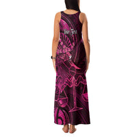 Personalised Polynesia Zodiac Libra Family Matching Tank Maxi Dress and Hawaiian Shirt Galaxy Polynesian Pattern Chest Tattoo Style