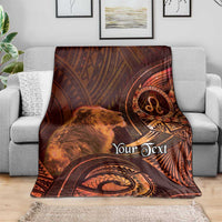 Personalised Polynesia Zodiac Leo Blanket Galaxy Polynesian Pattern Chest Tattoo Style