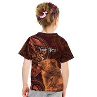 Personalised Polynesia Zodiac Leo Kid T Shirt Galaxy Polynesian Pattern Chest Tattoo Style