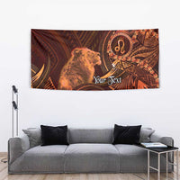 Personalised Polynesia Zodiac Leo Tapestry Galaxy Polynesian Pattern Chest Tattoo Style