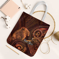 Personalised Polynesia Zodiac Leo Tote Bag Galaxy Polynesian Pattern Chest Tattoo Style
