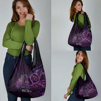 Personalised Polynesia Zodiac Virgo Grocery Bag Galaxy Polynesian Pattern Chest Tattoo Style