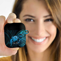 Personalised Polynesia Zodiac Aquarius AirPods Case Galaxy Polynesian Pattern Chest Tattoo Style