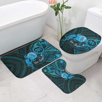 Personalised Polynesia Zodiac Aquarius Bathroom Set Galaxy Polynesian Pattern Chest Tattoo Style