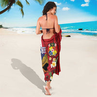Hawaii And Tonga Sarong Shark Tattoo With Tongan Coat Of Arms