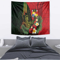 Hawaii And Tonga Tapestry King Kamehameha Tribal Ngatu Pattern