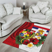 Hawaii And Tonga Area Rug King Kalakaua Tribal Gecko Tongan Ngatu