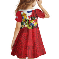 Hawaii And Tonga Family Matching Off The Shoulder Long Sleeve Dress and Hawaiian Shirt King Kalakaua Tribal Gecko Tongan Ngatu