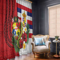 Hawaii And Tonga Window Curtain King Kalakaua Tribal Gecko Tongan Ngatu