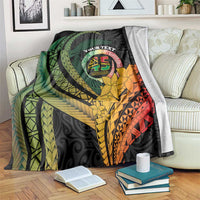 Personalised Vanuatu Independence Day Blanket July 30 Pig Tusk Long God Yumi Stanap