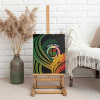 Personalised Vanuatu Independence Day Canvas Wall Art July 30 Pig Tusk Long God Yumi Stanap LT14 - Polynesian Pride