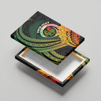 Personalised Vanuatu Independence Day Canvas Wall Art July 30 Pig Tusk Long God Yumi Stanap LT14 - Polynesian Pride