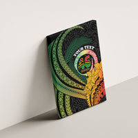 Personalised Vanuatu Independence Day Canvas Wall Art July 30 Pig Tusk Long God Yumi Stanap LT14 - Polynesian Pride