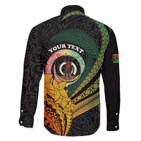 Personalised Vanuatu Independence Day Family Matching Mermaid Dress and Hawaiian Shirt July 30 Pig Tusk Long God Yumi Stanap LT14 - Polynesian Pride